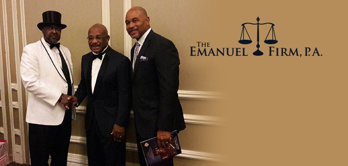 Orlando Lawyer Charles Emanuel Introduces Willie E Gary at Black Tie Affair